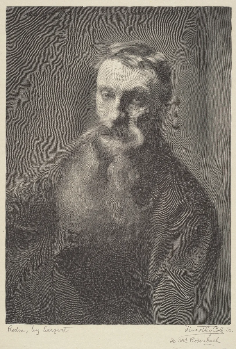 Rodin by Timothy Cole, print, 1926