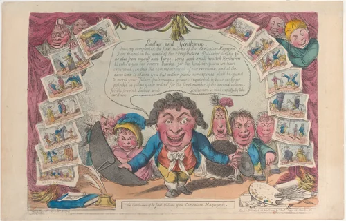 The Conclusion of the first Volume of the Caricature Magazine by Charles Williams, print, 1807