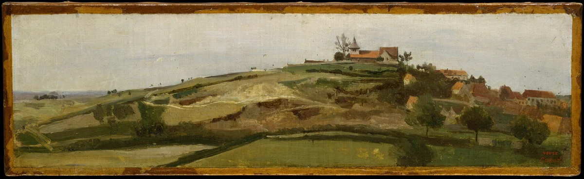 View of Lormes by Camille Corot, painting, 1840-1844