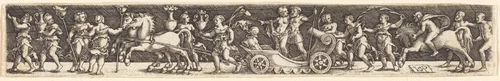 Triumphal Procession by Sebald Beham; Barthel Beham, print, 1528-1530
