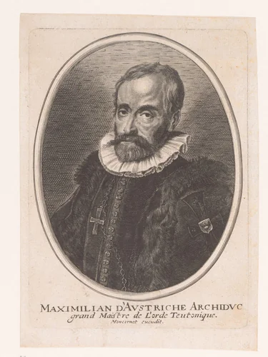 Portret van Maximiliaan III van Oostenrijk by anonymous, print, 1610-1668