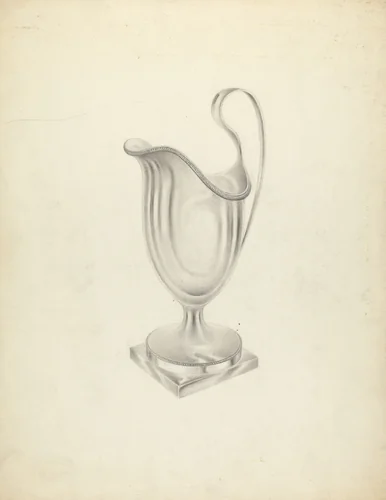 Silver Pitcher by American 20th Century, index of american design, 1935-1942