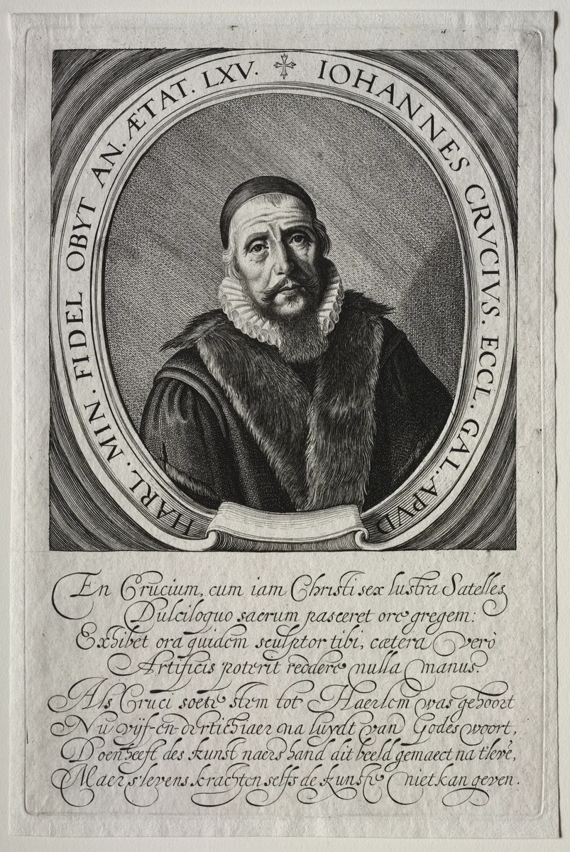 Johannes Crucius by Jan van de Velde, print, 1620-1635