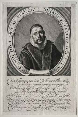 Johannes Crucius by Jan van de Velde, print, 1620-1635
