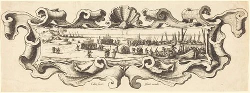 The Landing of the Troops by Jacques Callot, print, 1628-1631