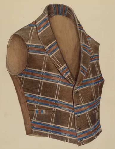 Waistcoat by Julie C. Brush, index of american design, 1935-1942