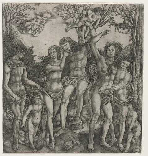 Allegory of Carnal Love by Cristofano Robetta, print, 1525-1535