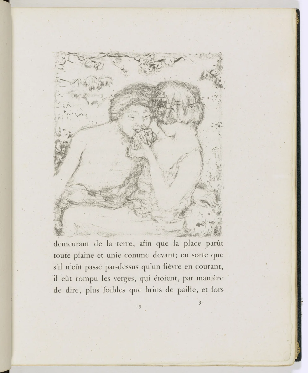 In-text plate (page 19) from Daphnis et Chloé by Pierre Bonnard, illustrated book, 1902