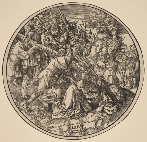 Christ Carrying the Cross by Jacob Cornelisz van Oostsanen, print, 1514