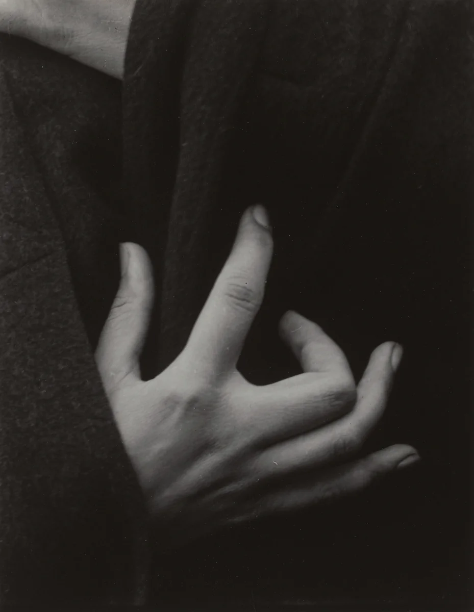 Georgia O'Keeffe—Hands by Alfred Stieglitz, photograph, 1918