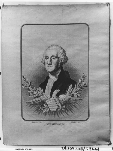 George Washington by Jacques Allardet, textile, 1830-1865