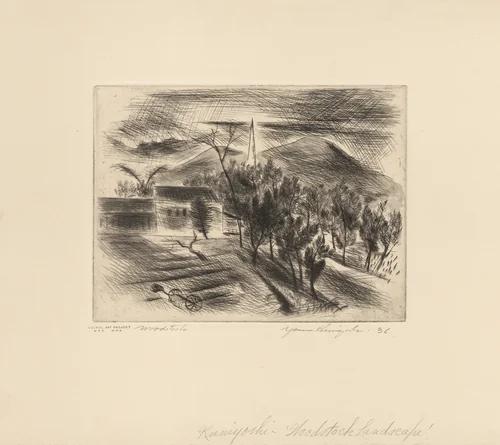 Woodstock by Yasuo Kuniyoshi, print, 1936