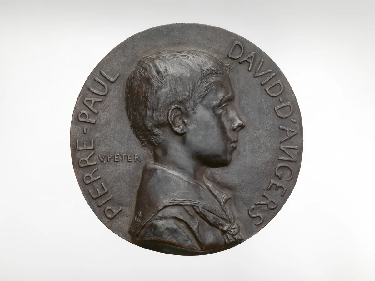 Pierre-Paul David d'Angers by Victor Peter, metalwork, 1881