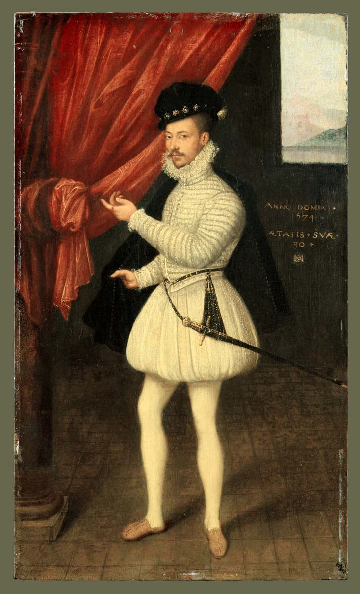 Portrait of a Man in White by Monogrammist LAM, painting, 1574