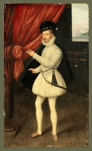 Portrait of a Man in White by Monogrammist LAM, painting, 1574