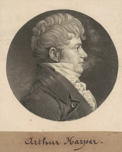 Arthur Harper by Charles B. J. Févret de Saint-Mémin, print, 1809