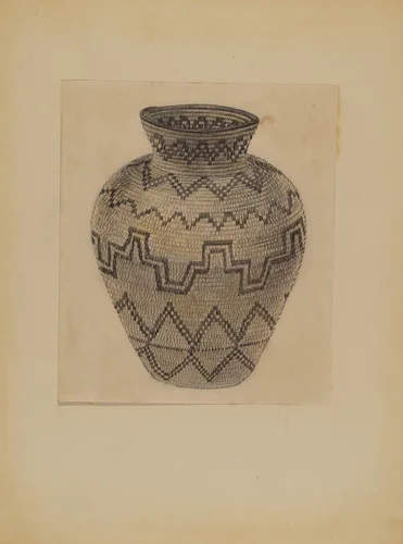 Basket by Michael Trekur, index of american design, 1935