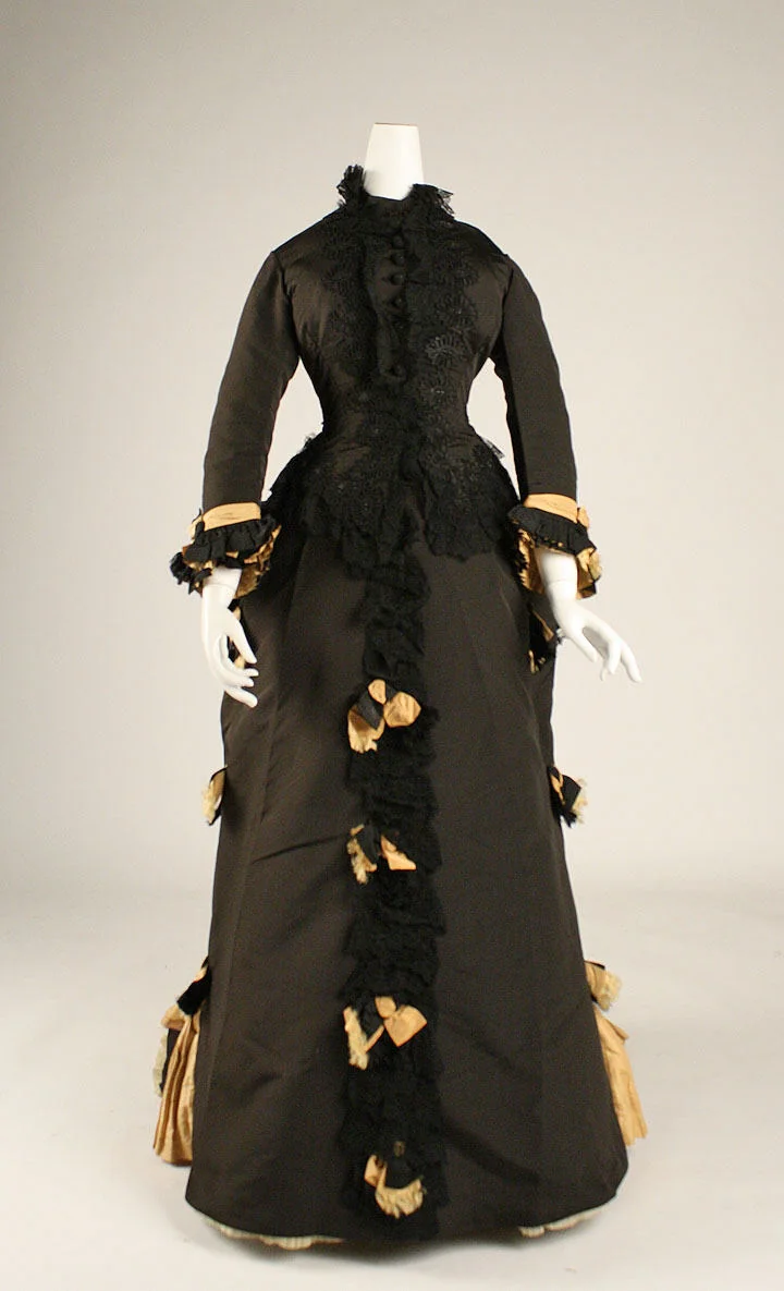 Afternoon dress by A. Corbay, artwork, 1873
