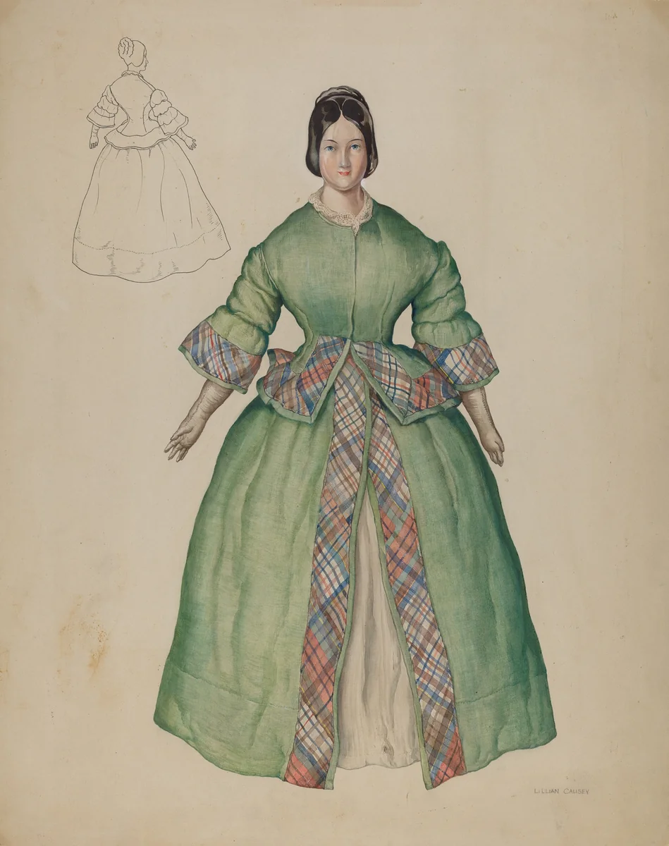 Doll by Lillian Causey, index of american design, 1939