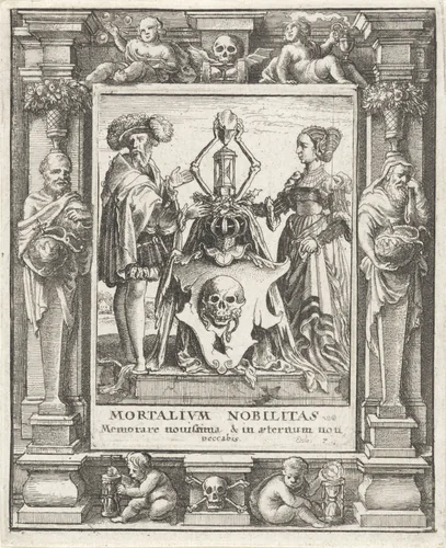 Het wapen van de Dood by Wenceslaus Hollar, print, 1651