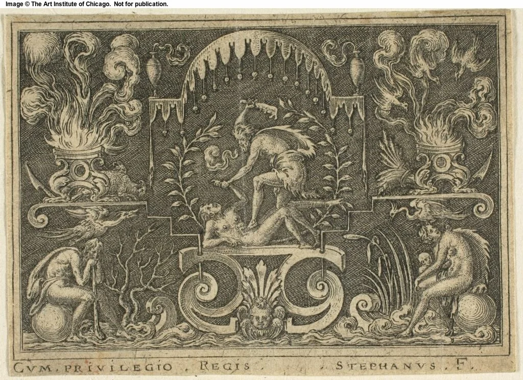 Death of Abel by Etienne Delaune, print, 1538-1583