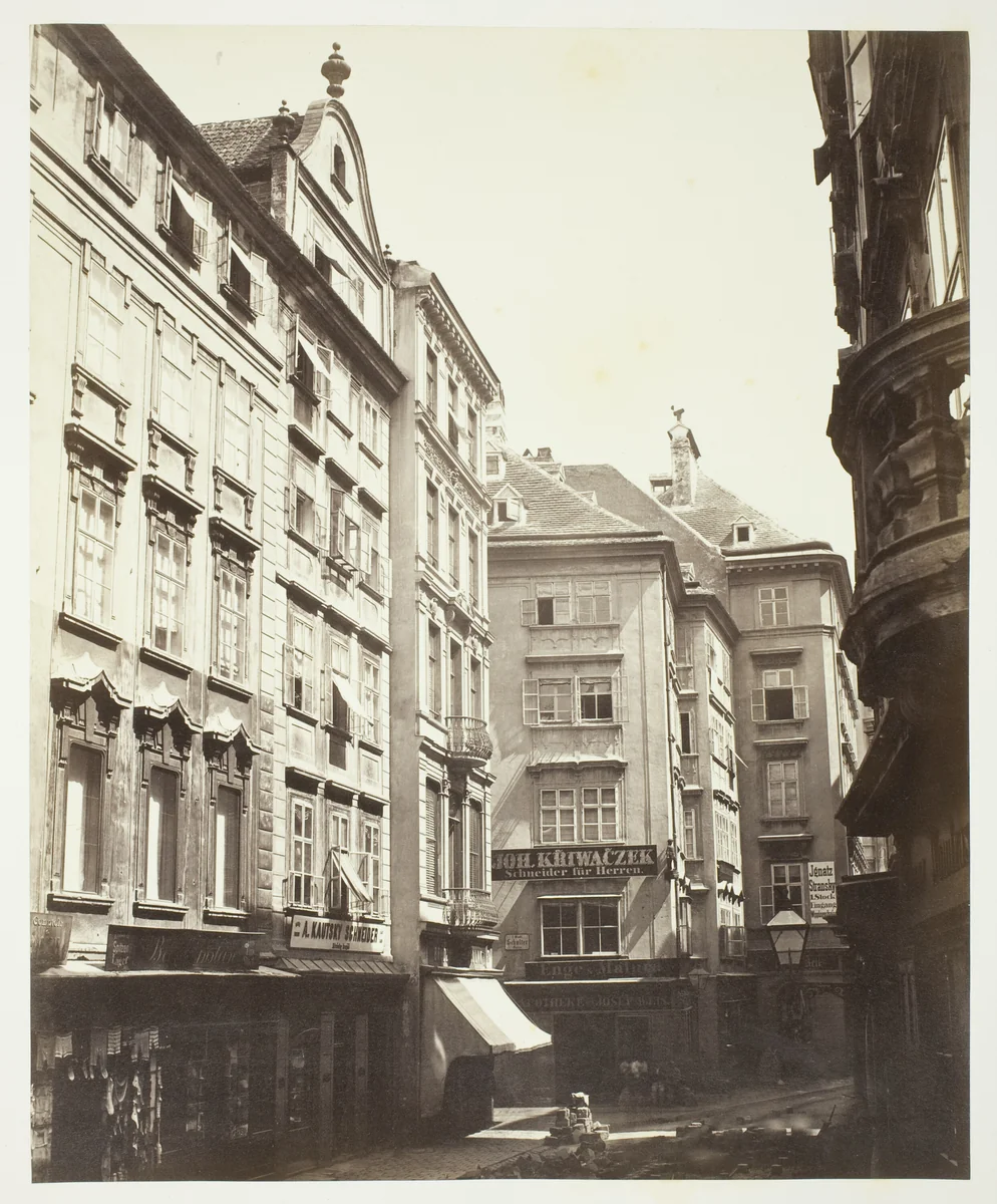 Tuchlauben No. 1, Wohnhaus des Peter Ritter von Calvagni by Artist Unknown, photograph, 1860-1869