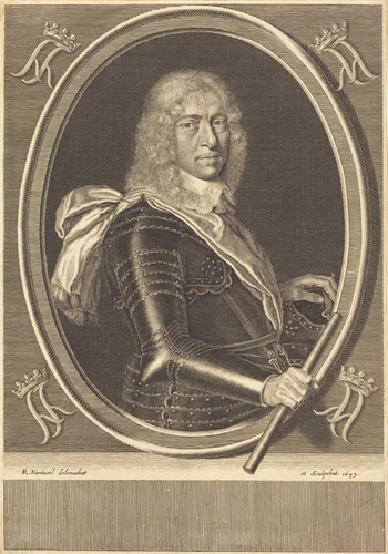 Louis de Bourbon-Vendome, Duc de Mercoeur by Robert Nanteuil, print, 1649