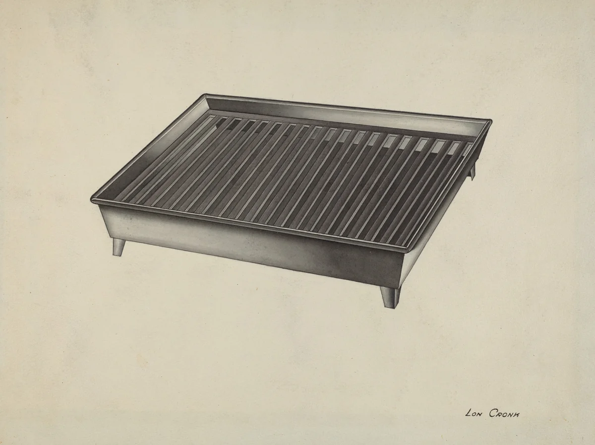 Shaker Dish Drainer by Lon Cronk, index of american design, 1935-1942