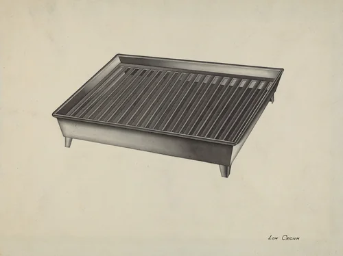 Shaker Dish Drainer by Lon Cronk, index of american design, 1935-1942