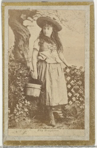 Fay Templeton, from the Actresses and Celebrities series (N60, Type 2) promoting Little Beauties Cigarettes for Allen & Ginter brand tobacco products by Allen & Ginter, photograph, 1887