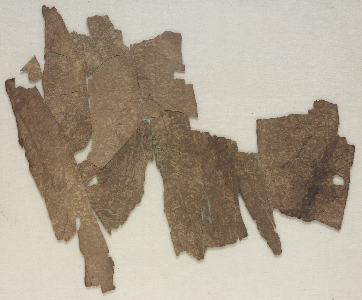 Fragment (Reconstructed from a Number of Smaller Fragments) by Unknown, textile, 1100-1199