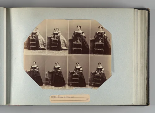 Clara Pilvois by André Adolphe-Eugène Disdéri, photograph, 1862