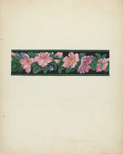 Wallpaper by Gilbert Sackerman, index of american design, 1939
