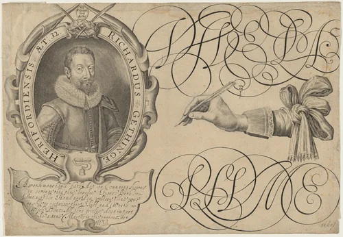 Richard Gethinge, Writing Master by Unknown 19th Century, print, 1800-1899