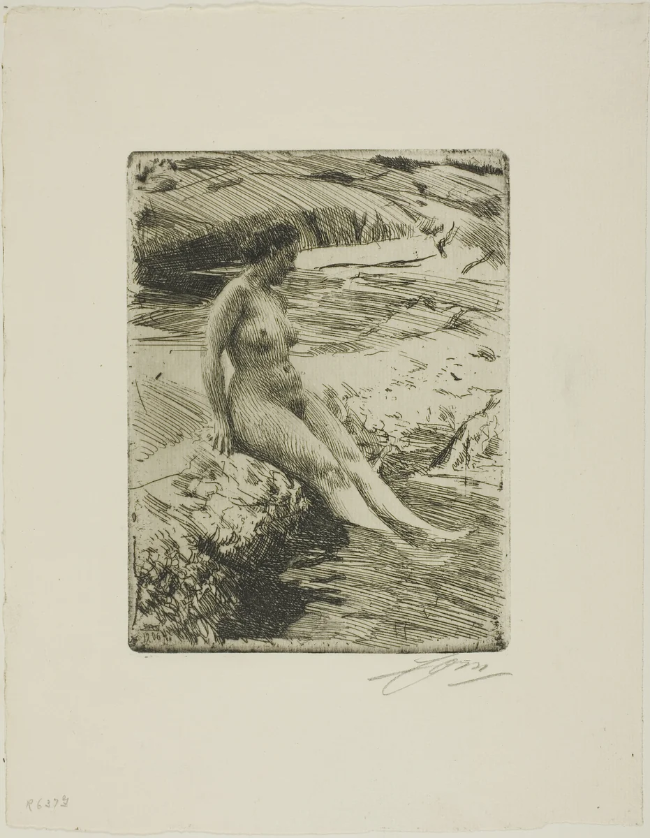 Sandhamn by Anders Zorn, print, 1906