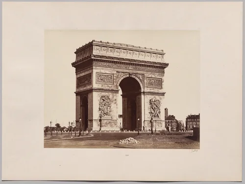 Arc de Triomphe de l'Etoile, Paris by Édouard Baldus, photograph, 1860-1869