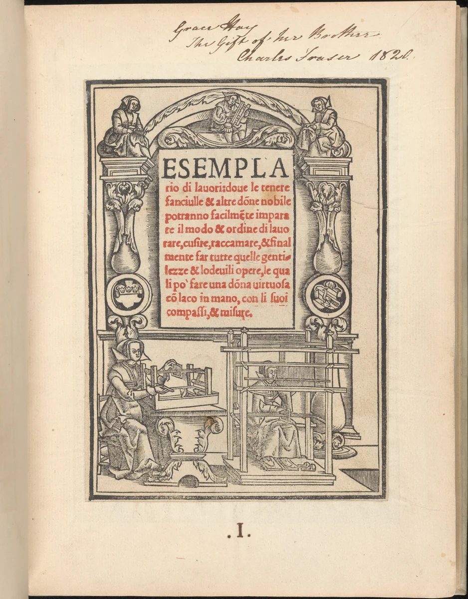 Esemplario di lavori by Nicolò Zoppino, book, 1529