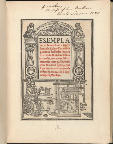 Esemplario di lavori by Nicolò Zoppino, book, 1529