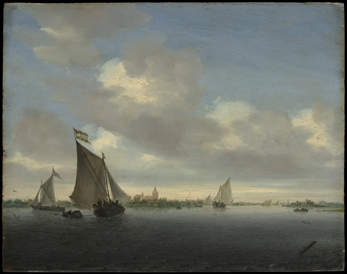 Marine by Salomon van Ruysdael, painting, 1650