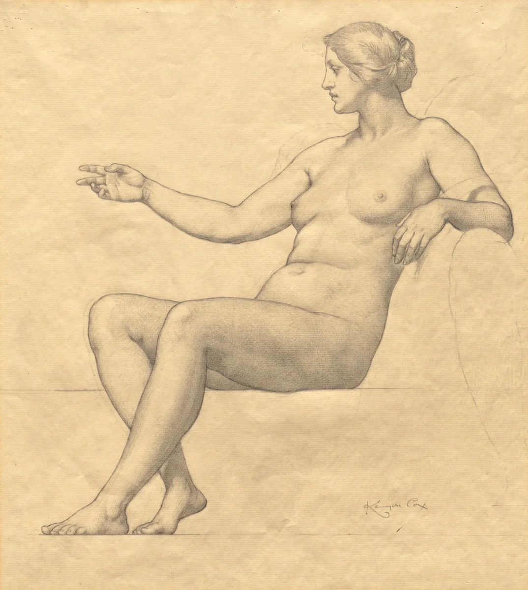 Sketch by Kenyon Cox, drawing, 1912