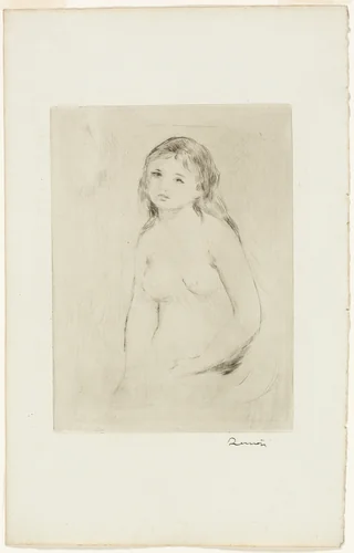 Study for a Female Bather by Pierre-Auguste Renoir, print, 1901-1911