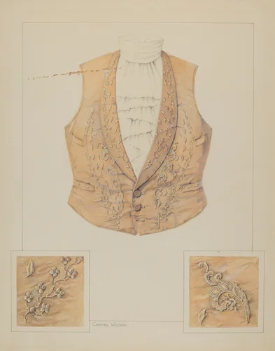 Vest by Carmel Wilson, index of american design, 1937