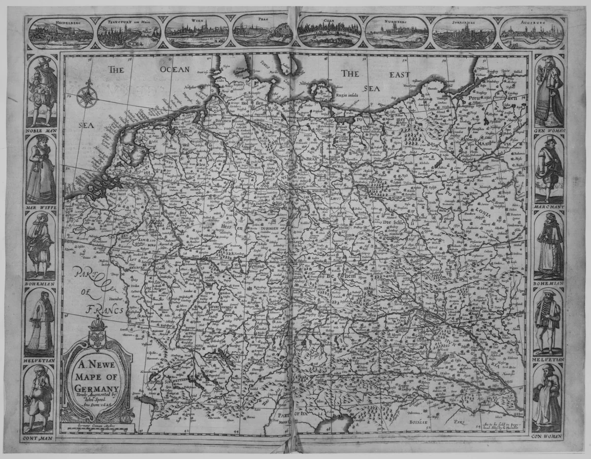 A Prospect of the Most Famous Parts of the World: Viz. Asia, Affrica, Europe, America, with...Grecia, Roman Empire, Germanie, Bohemia, France, Belgia, Spaine, Italie, Hungarie, Denmarke, Poland, Persia...Together with...Great Brittaines empire by John Speed, book, 1631