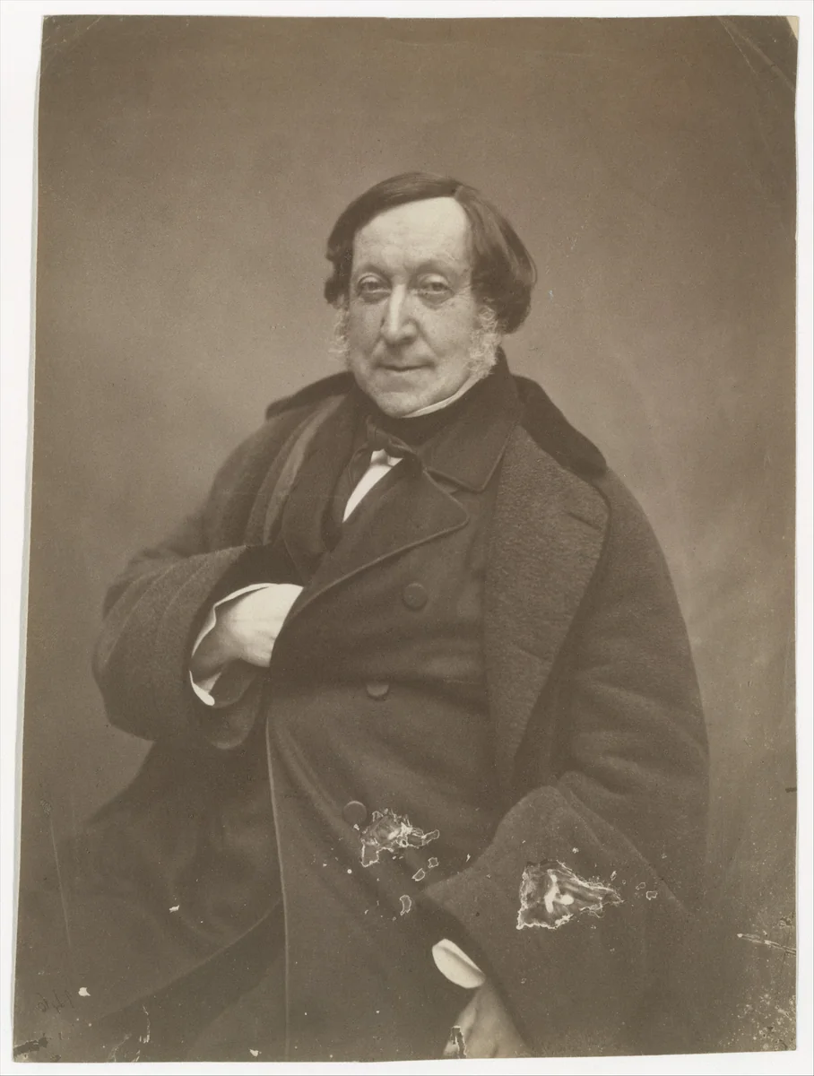Gioacchino Rossini by Nadar, photograph, 1856
