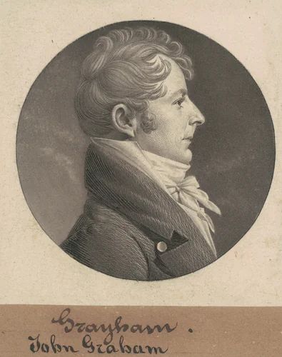 John Graham by Charles B. J. Févret de Saint-Mémin, print, 1808