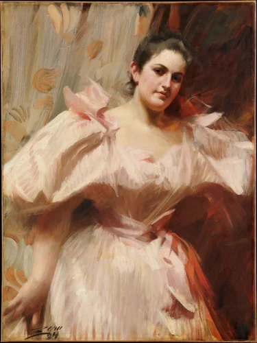 Frieda Schiff (1876–1958), Later Mrs. Felix M. Warburg by Anders Zorn, painting, 1894