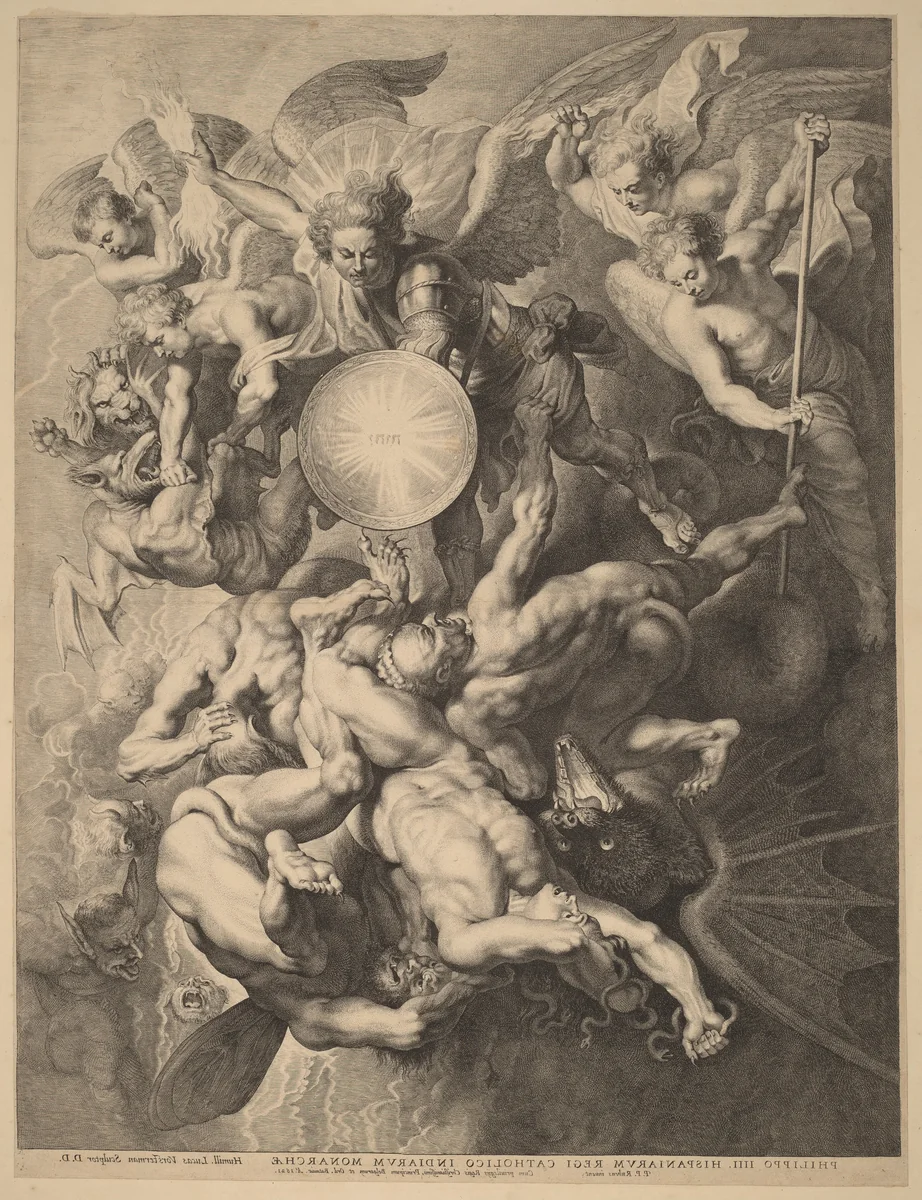 The Fall of the Rebel Angels by Lucas Emil Vorsterman
Sir Peter Paul Rubens, print, 1621