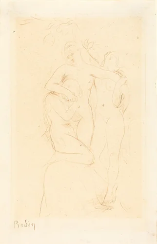 Ames du Purgatoire by Auguste Rodin, print, 1893