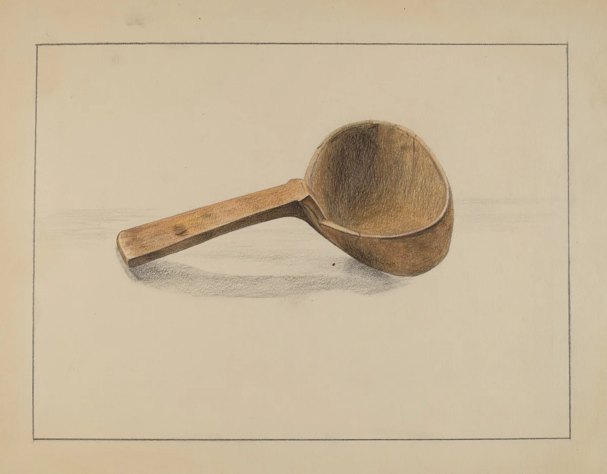 Ladle by Yolande Delasser, index of american design, 1936