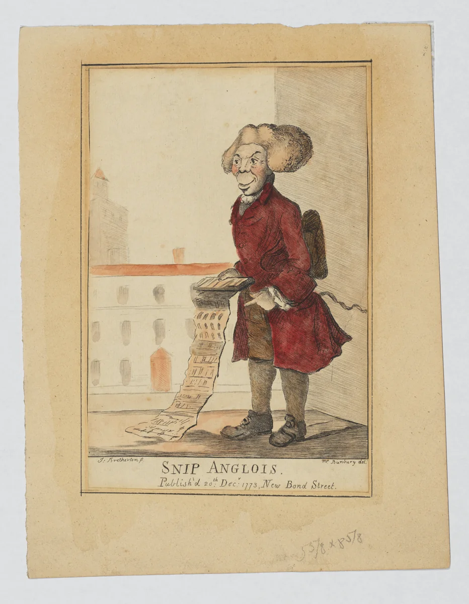 Snip Anglois by James Bretherton, print, 1773